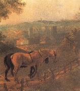 Thomas Gainsborough Detail of Landscape with a Woodcutter courting a Milkmaid oil